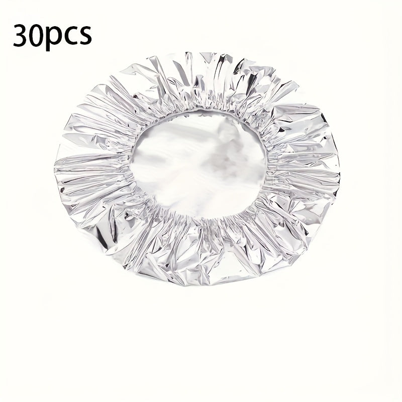 10PCS 15PCS 20PCS 25PCS 30PCS 40PCS 5PCS Food-Grade Reusable Aluminum Foil Lids for Bowls, Plates & Dishes – Universal Kitchen Insulation Covers to Keep Meals Warm and Fresh