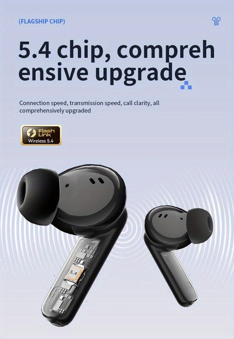 ACER HiFi High-definition Stereo Sound TWS Wireless Earbuds with Call Noise Cancellation, Long Standby Time, Dual Core 5.4 Wireless Chip, HIFI Grade Stereo Sound, Lightweight Touch Design, Fashionable Design, Comfortable for